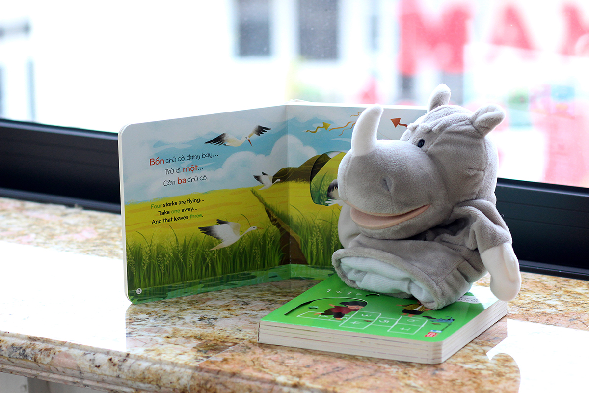 chuyển động đếm số - math slide - phép trừ - subtraction