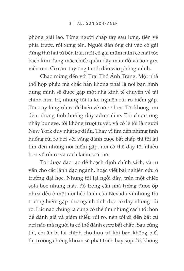 chuyên gia kinh tế bước vào nhà thổ và những nơi không ngờ khác để hiểu về rủi ro