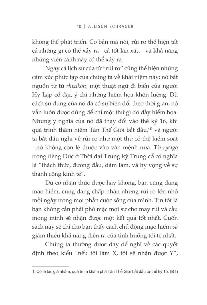 chuyên gia kinh tế bước vào nhà thổ và những nơi không ngờ khác để hiểu về rủi ro