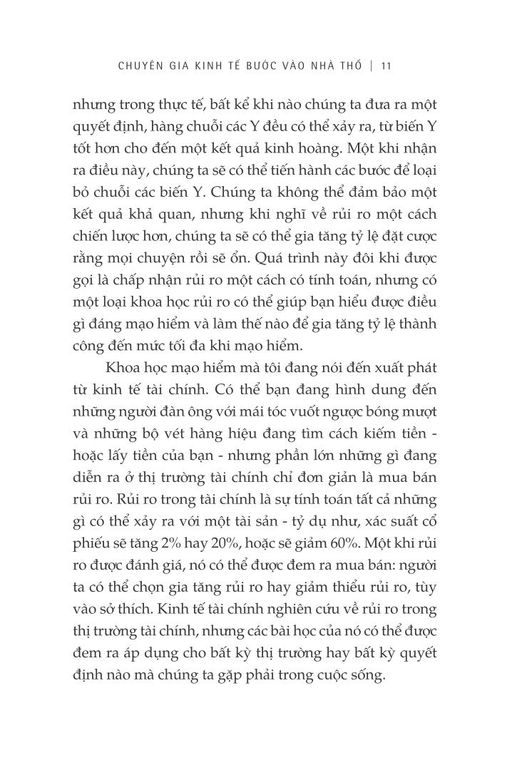 chuyên gia kinh tế bước vào nhà thổ và những nơi không ngờ khác để hiểu về rủi ro