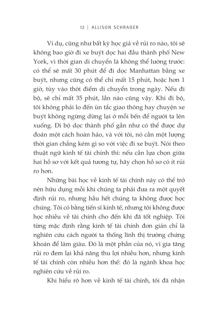 chuyên gia kinh tế bước vào nhà thổ và những nơi không ngờ khác để hiểu về rủi ro