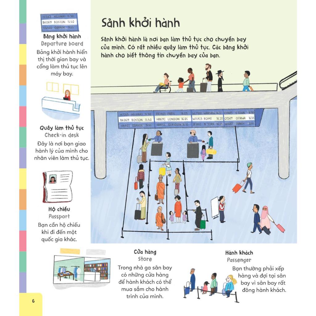 chuyên gia từ vựng - có gì ở sân bay - tìm hiểu hoạt động ở sân bay