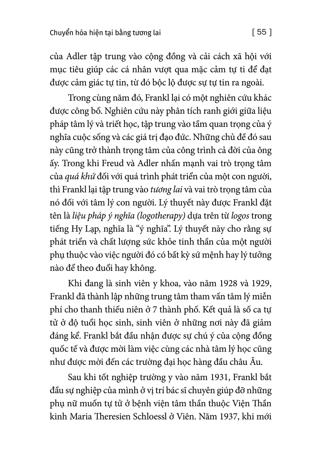 chuyển hóa hiện tại bằng tương lai