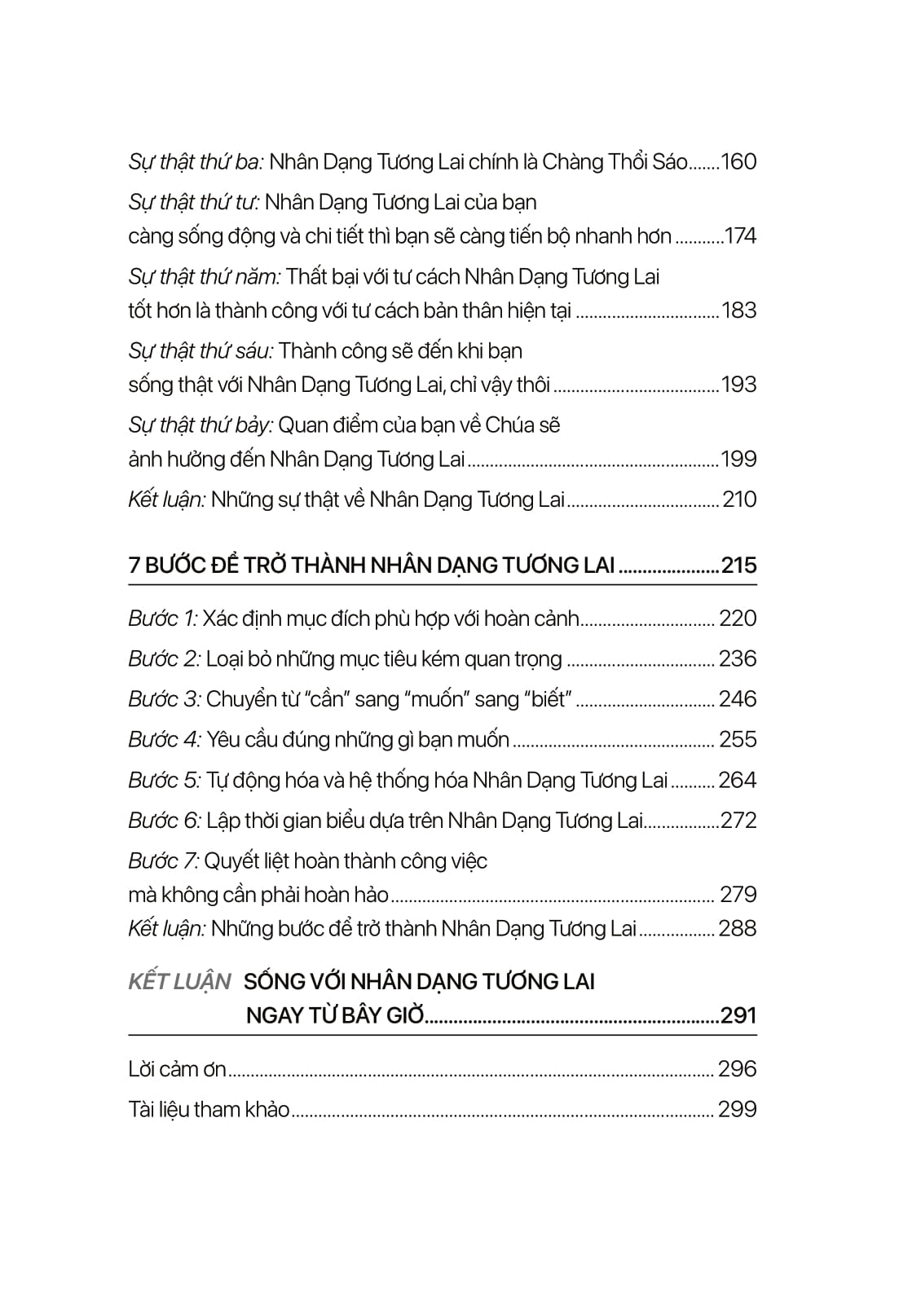 chuyển hóa hiện tại bằng tương lai