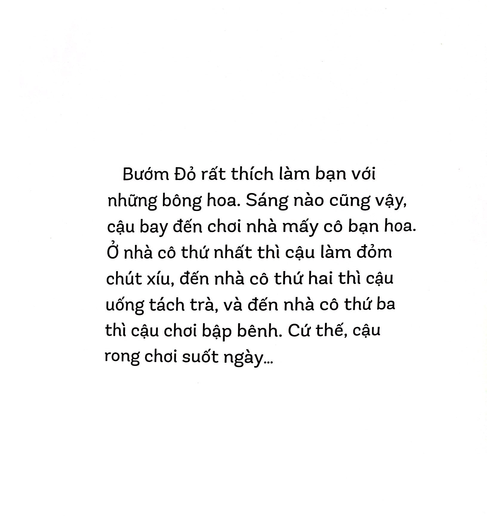 chuyện kể cho bé - cậu bướm đỏ