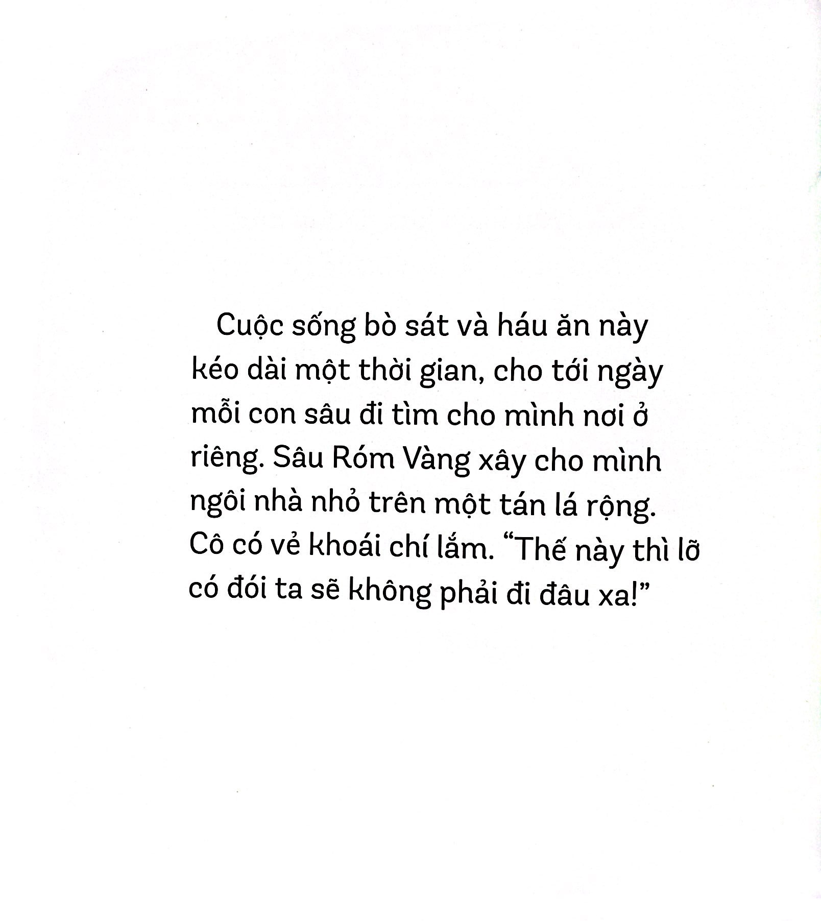 chuyện kể cho bé - cô sâu róm vàng