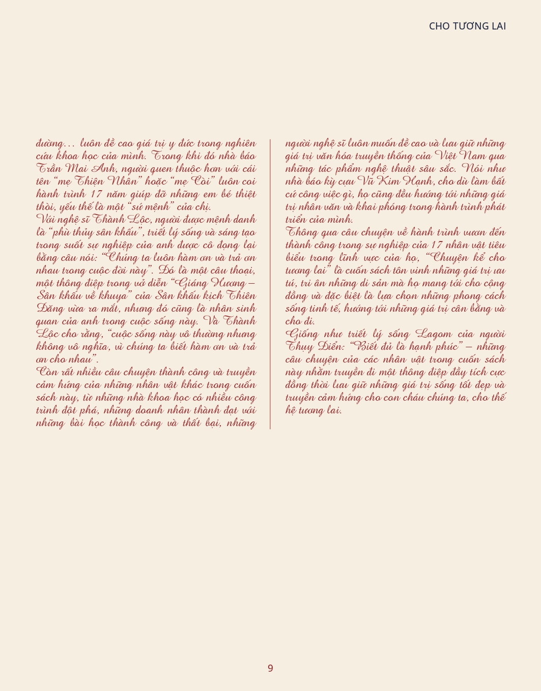 chuyện kể cho tương lai - bìa cứng