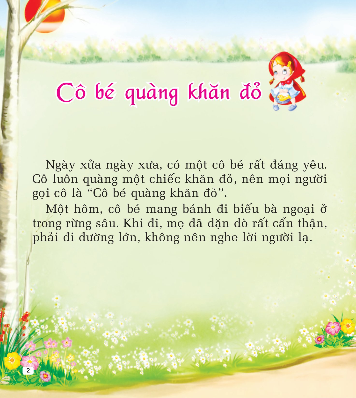 chuyện kể hằng đêm - cô bé quàng khăn đỏ