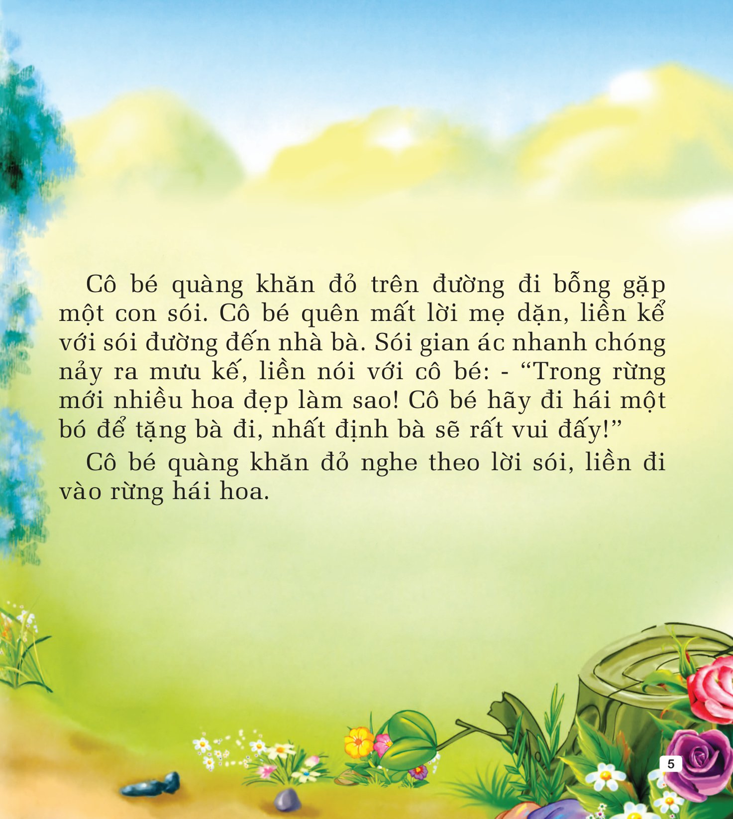 chuyện kể hằng đêm - cô bé quàng khăn đỏ