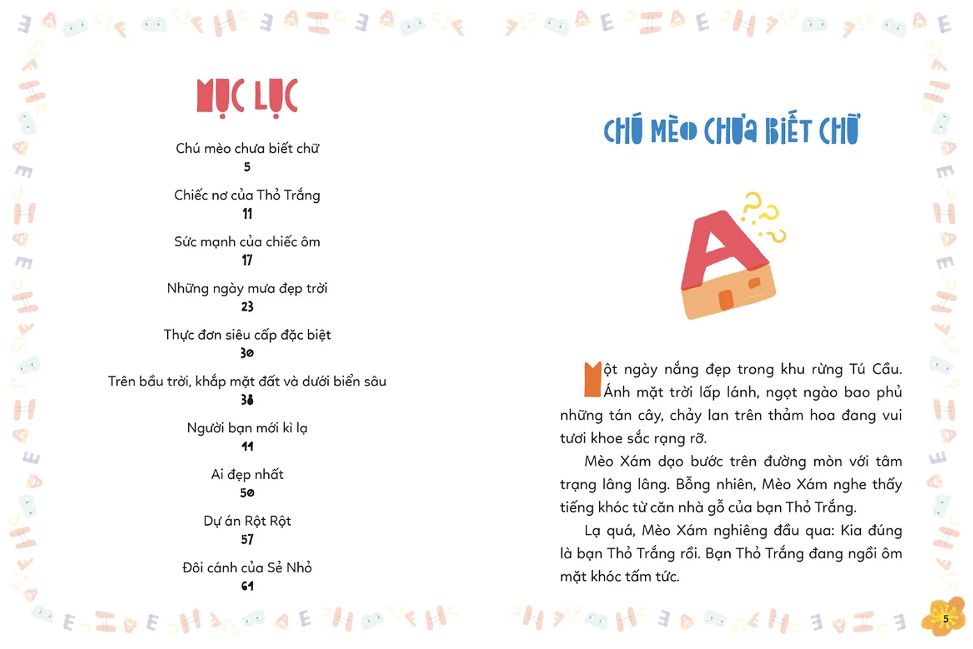 chuyện kể trước giờ đi ngủ - chú mèo chưa biết chữ