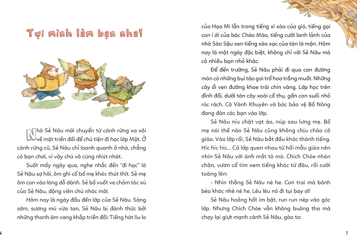 chuyện kể trước giờ đi ngủ - sẻ nâu mơ thành đại bàng