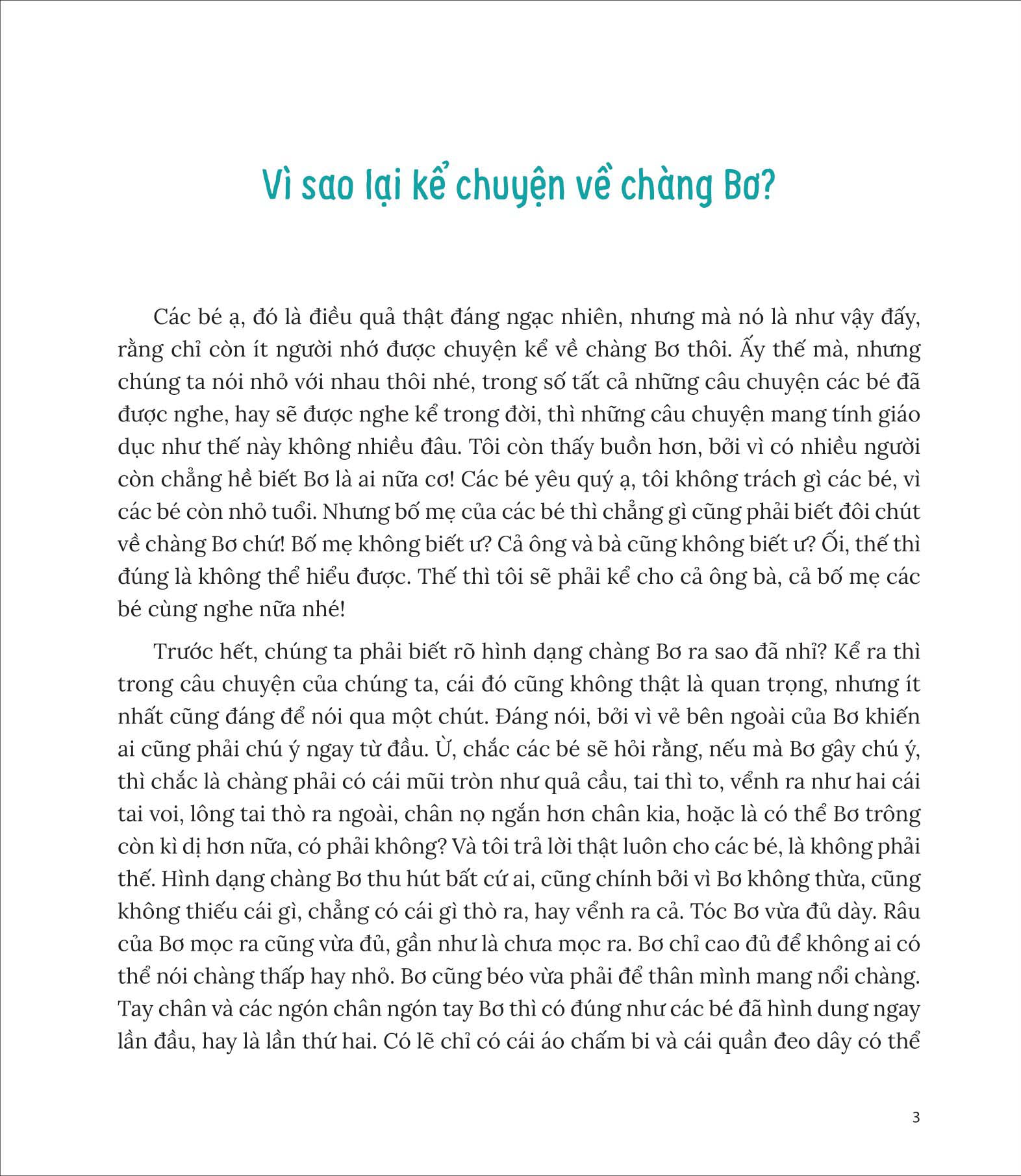 chuyện kể về chàng bơ bị lãng quên