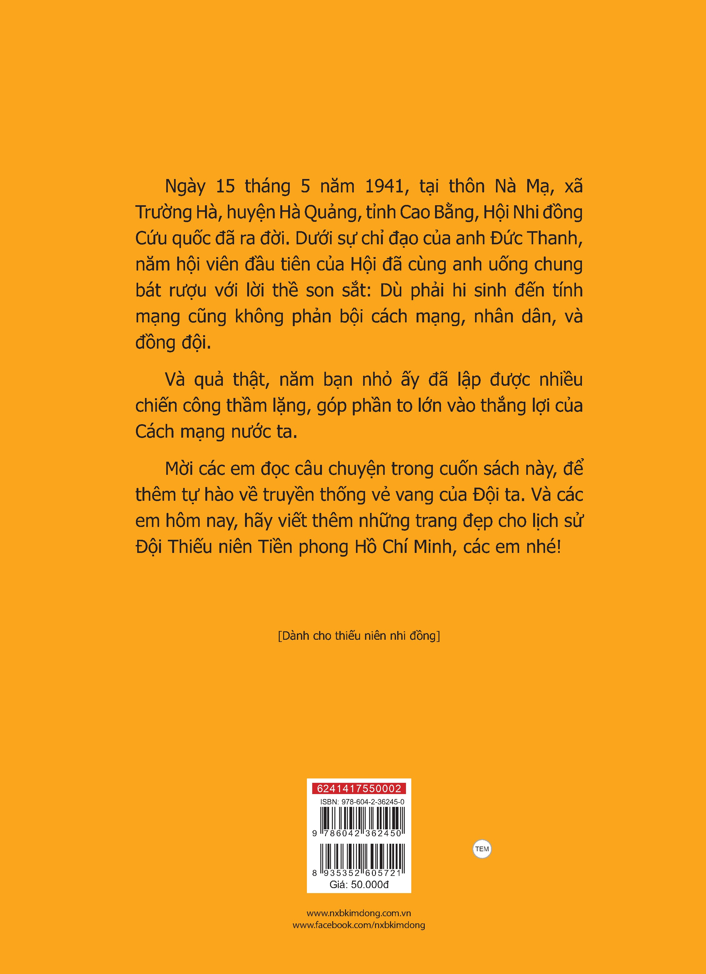 chuyện kể về năm đội viên đầu tiên (tái bản 2024)