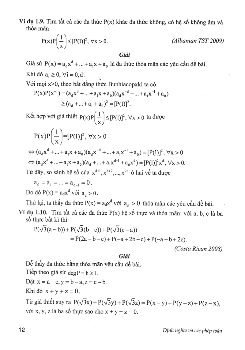 Chuyên Khảo Đa Thức - Bồi Dưỡng Học Sinh Giỏi, Chuyên Toán