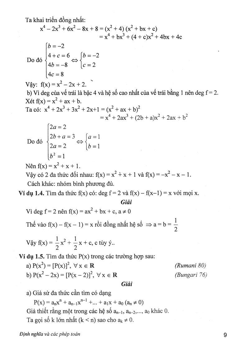 Chuyên Khảo Đa Thức - Bồi Dưỡng Học Sinh Giỏi, Chuyên Toán