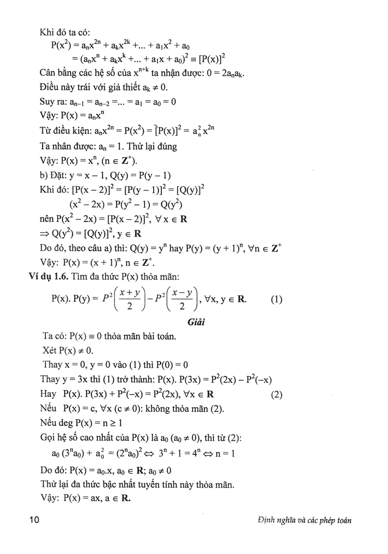 Chuyên Khảo Đa Thức - Bồi Dưỡng Học Sinh Giỏi, Chuyên Toán
