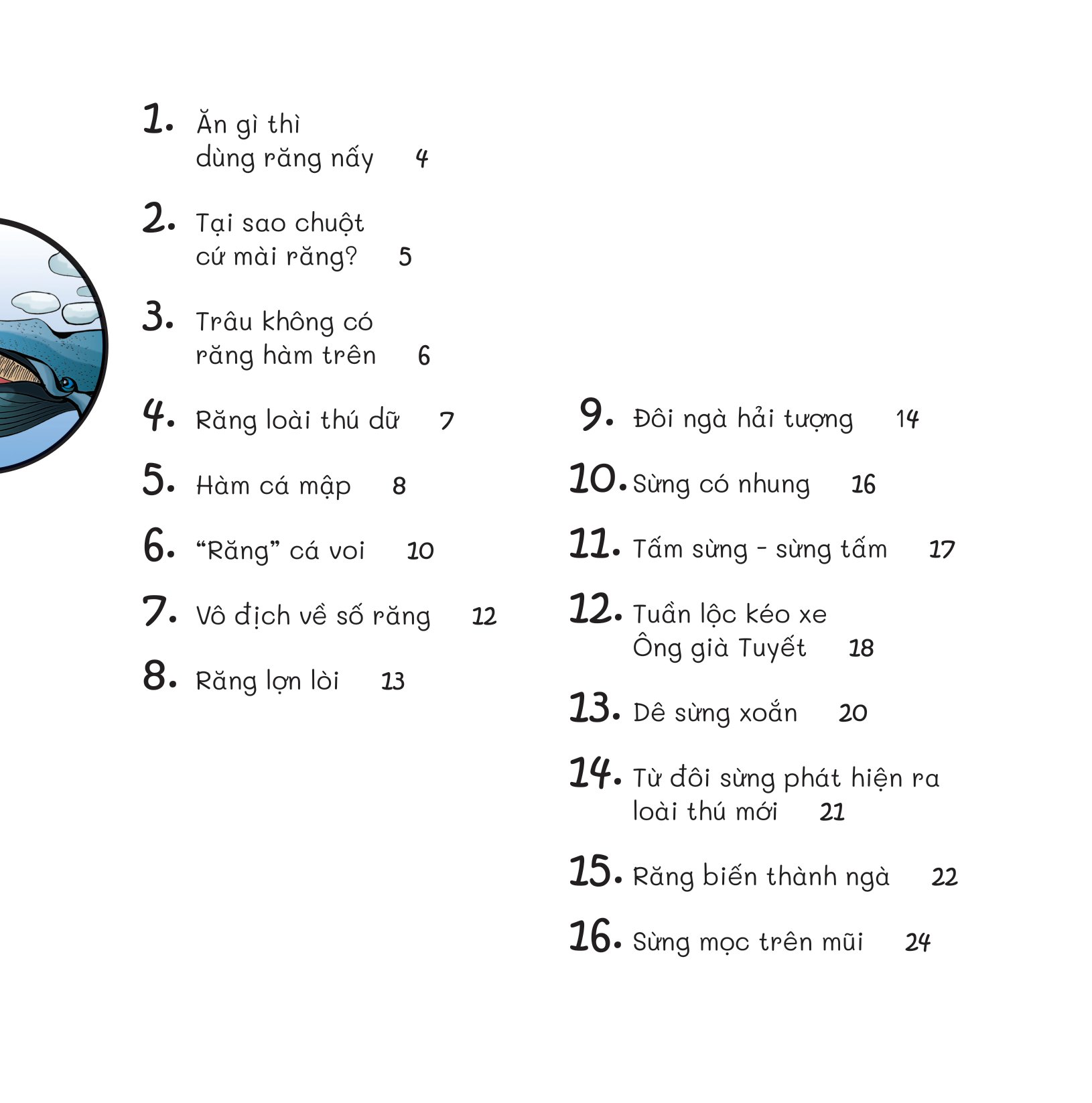 chuyện lạ loài vật - đem sừng mà đọ với răng