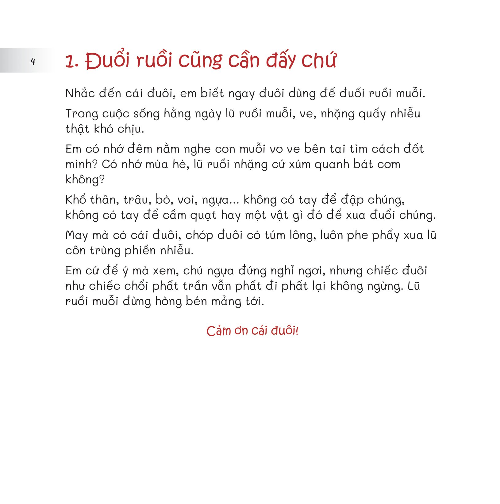 chuyện lạ loài vật - đuôi để làm gì?