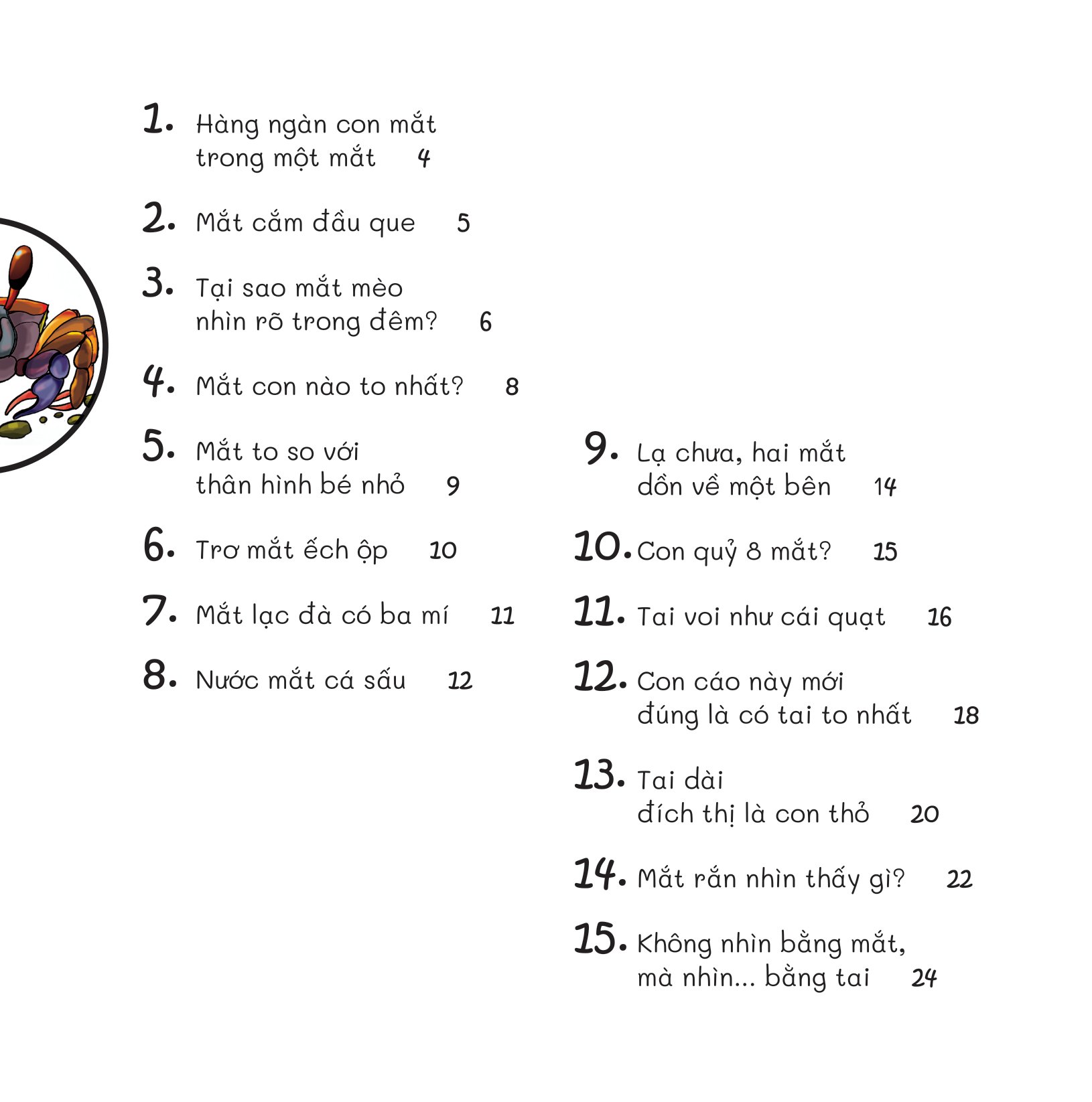 chuyện lạ loài vật - mắt để nhìn, tai để nghe