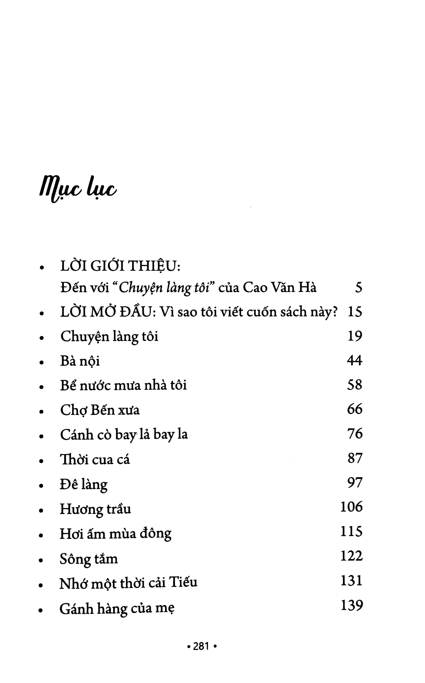 chuyện làng tôi