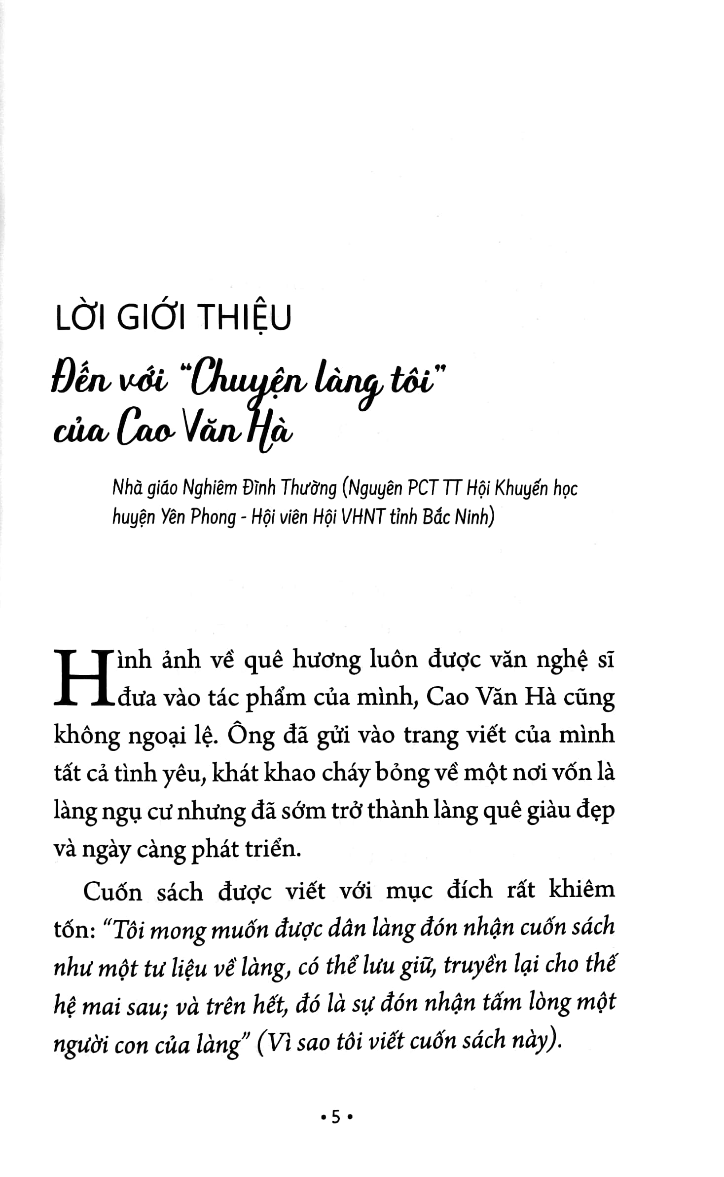 chuyện làng tôi