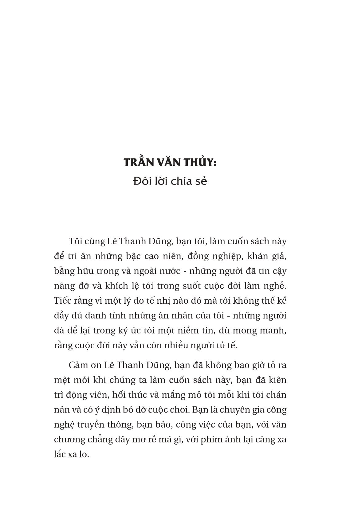 chuyện nghề của thủy