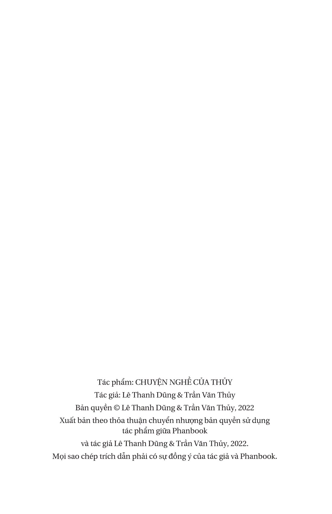 chuyện nghề của thủy