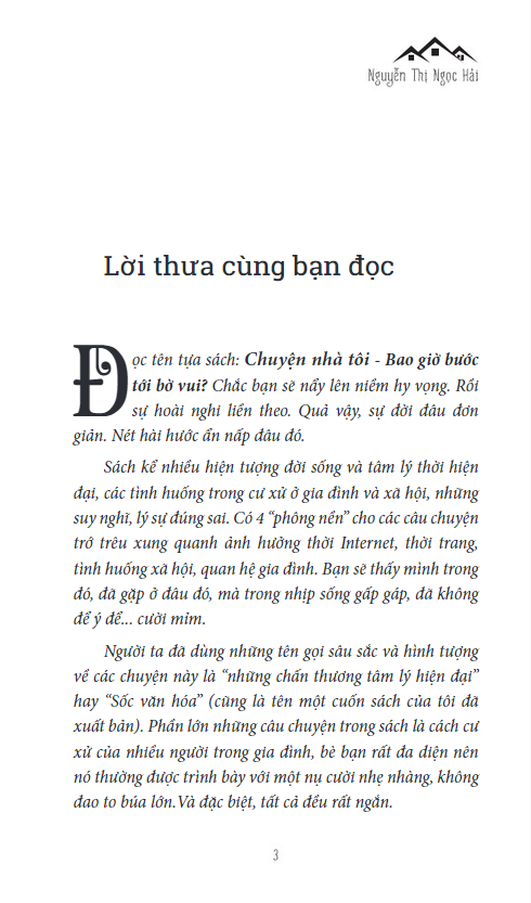 chuyện nhà tôi - bao giờ bước tới bờ vui?
