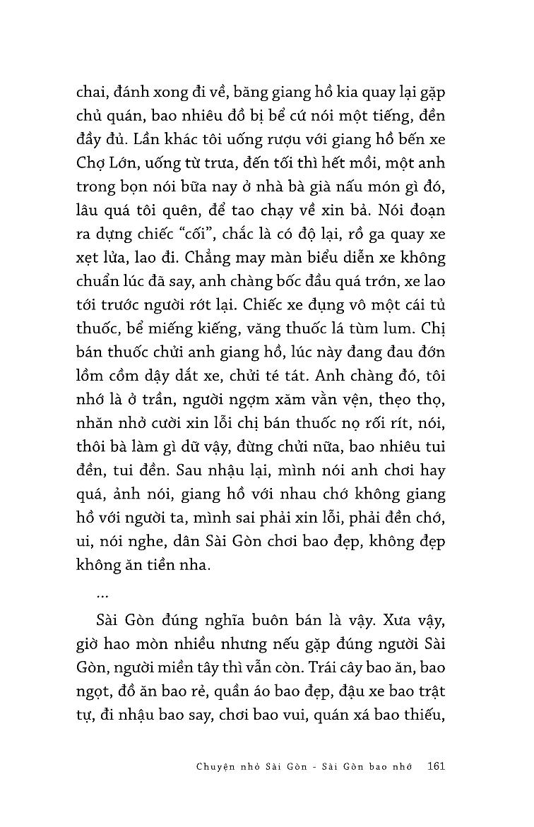 Chuyện Nhỏ Sài Gòn Bao Nhớ