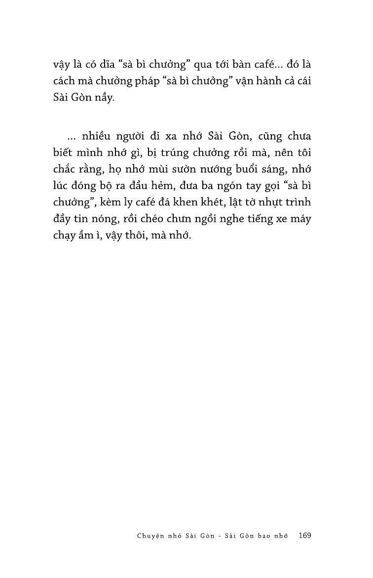 Chuyện Nhỏ Sài Gòn Bao Nhớ