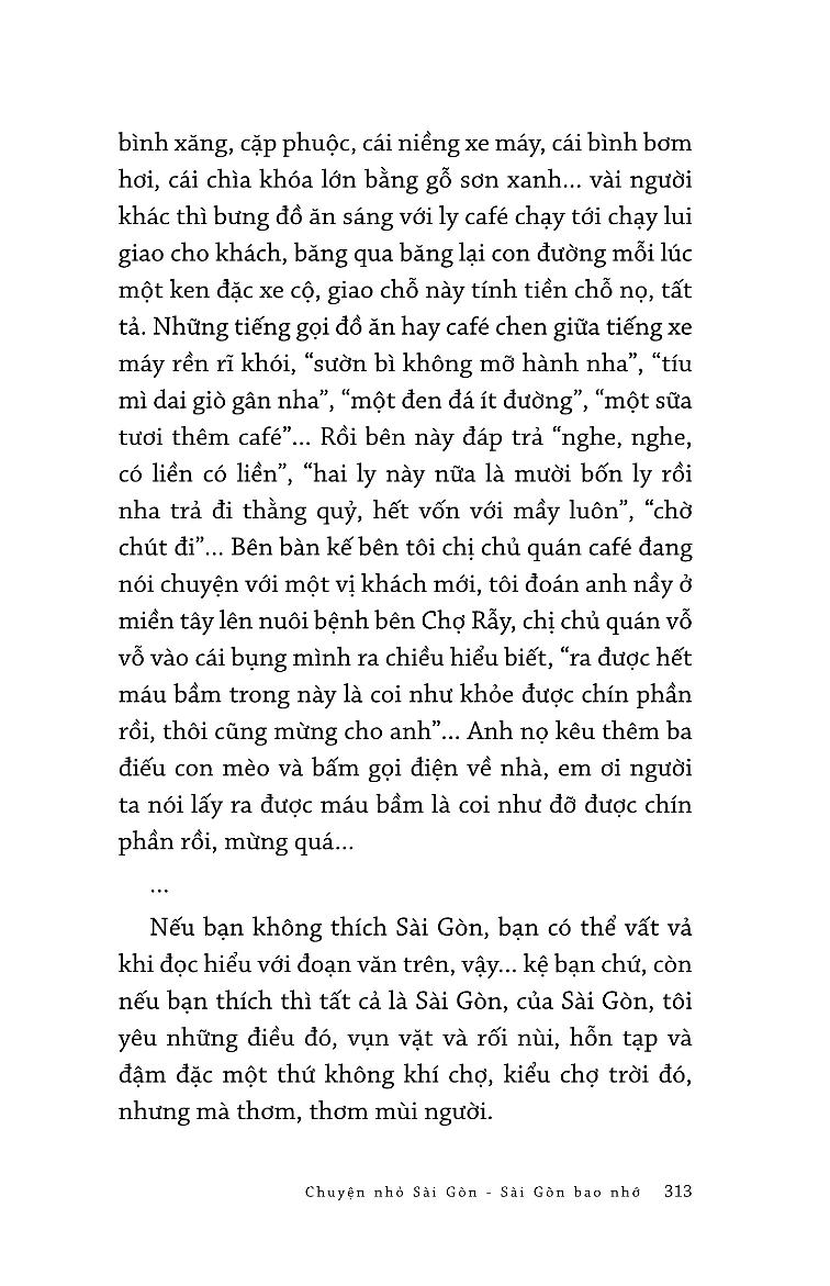 Chuyện Nhỏ Sài Gòn Bao Nhớ