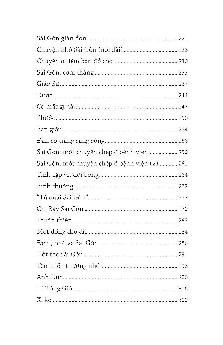 Chuyện Nhỏ Sài Gòn Bao Nhớ
