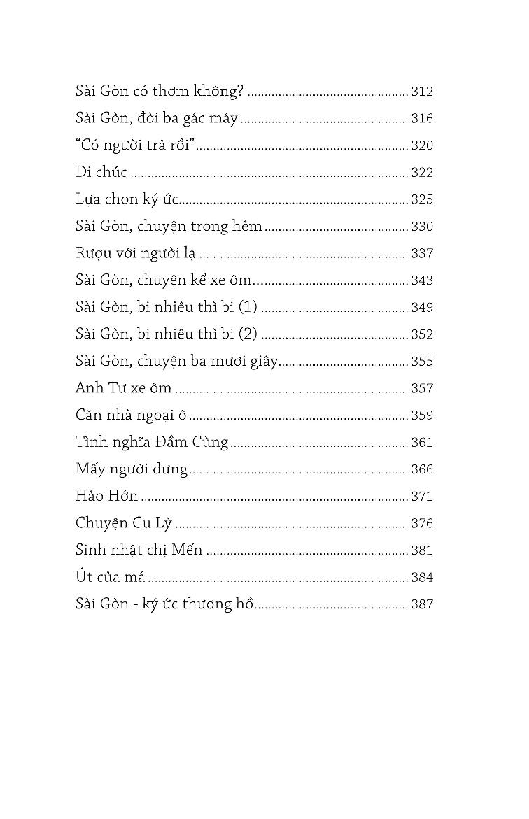Chuyện Nhỏ Sài Gòn Bao Nhớ