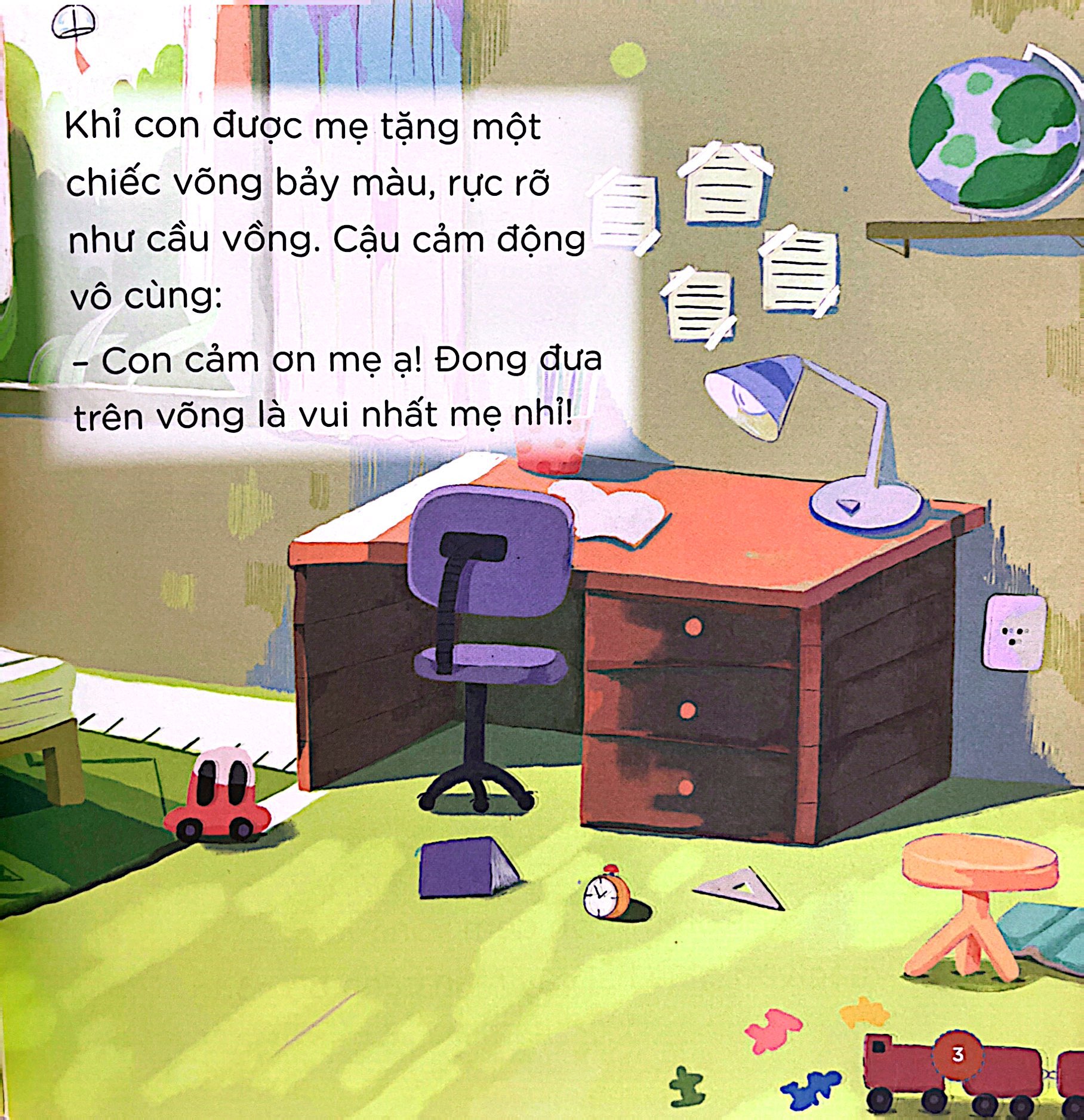 chuyện ở rừng hạnh phúc - chiếc võng cầu vồng của khỉ con