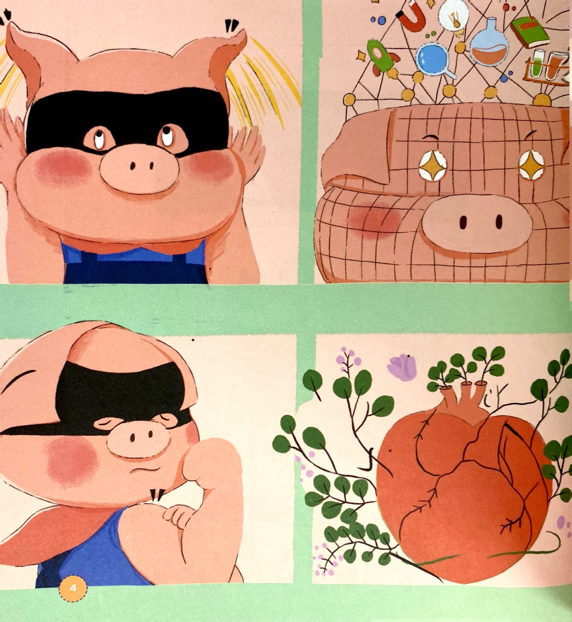 chuyện ở rừng hạnh phúc - ngày đầu làm siêu anh hùng của heo