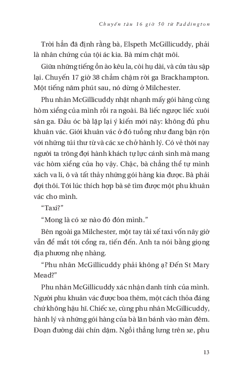 chuyến tàu 16 giờ 50 từ paddington - một vụ án của jane marple