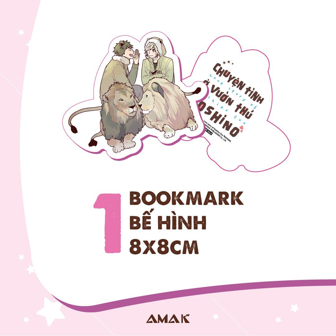 chuyện tình ở vườn thú hoshino - tặng kèm bookmark bế hình + thiệp kéo love story