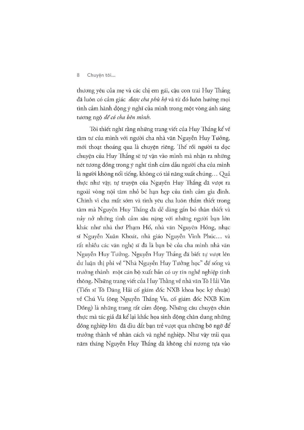 chuyện tôi - hồi ức của con trai nhà văn nguyễn huy tưởng