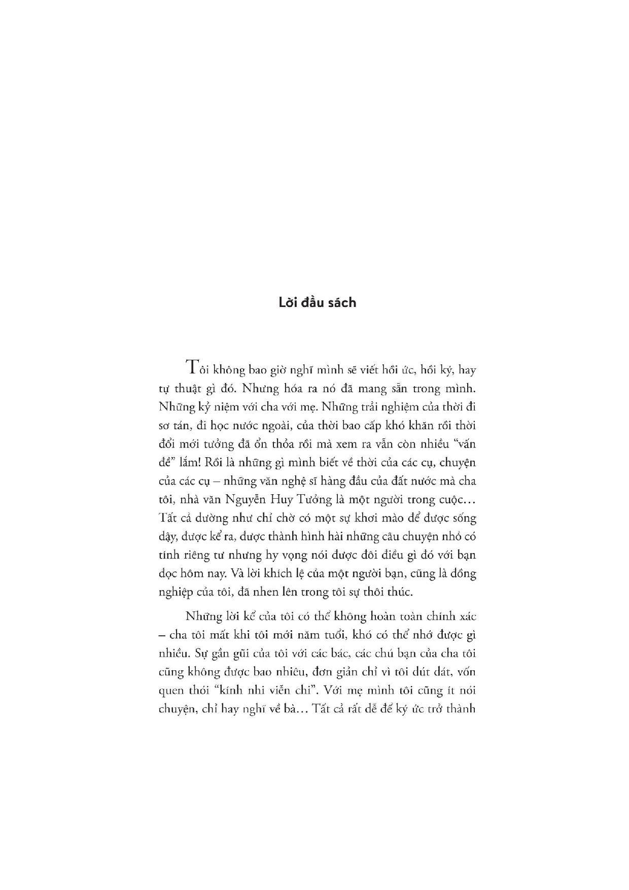 chuyện tôi - hồi ức của con trai nhà văn nguyễn huy tưởng