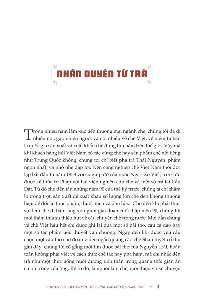 chuyện trà - lịch sử một thức uống lâu đời của người việt