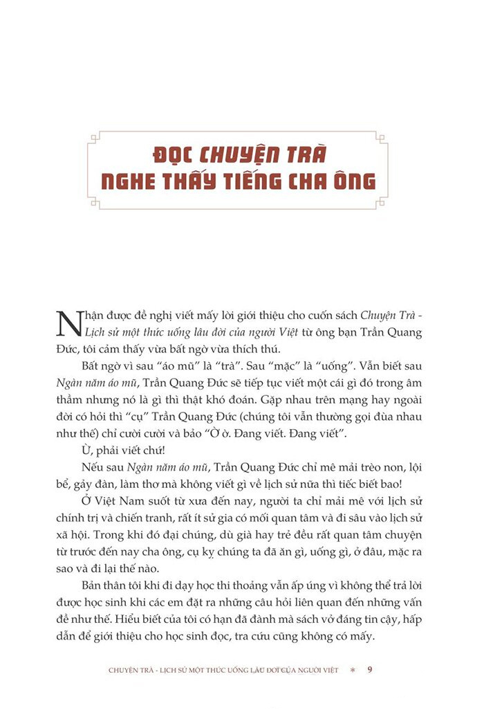 chuyện trà - lịch sử một thức uống lâu đời của người việt