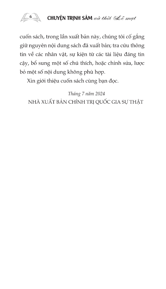 chuyện trịnh sâm và thời lê mạt