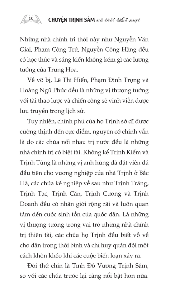 chuyện trịnh sâm và thời lê mạt