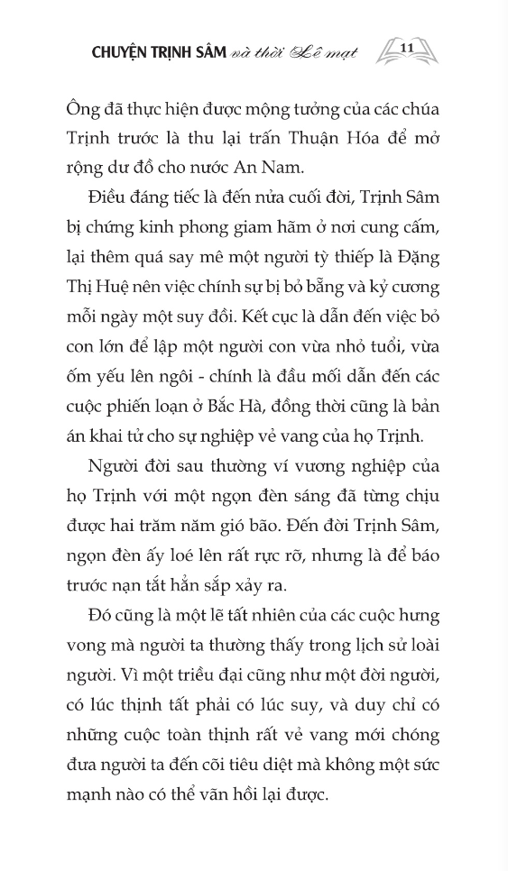 chuyện trịnh sâm và thời lê mạt