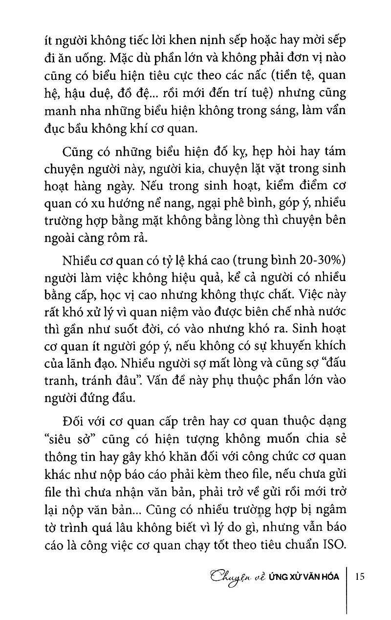 chuyện về ứng xử văn hóa