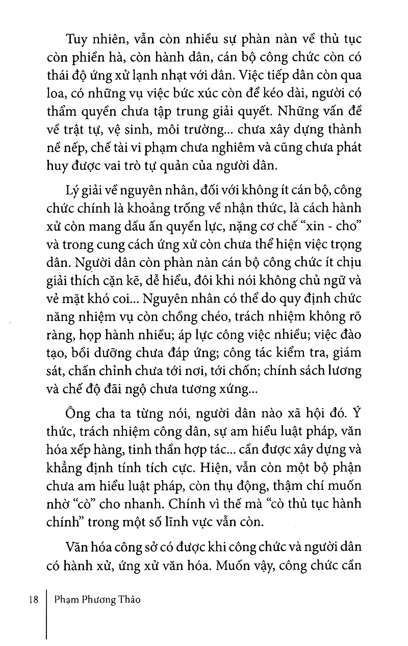 chuyện về ứng xử văn hóa