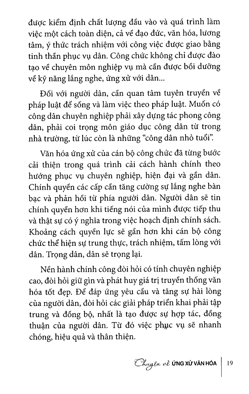 chuyện về ứng xử văn hóa