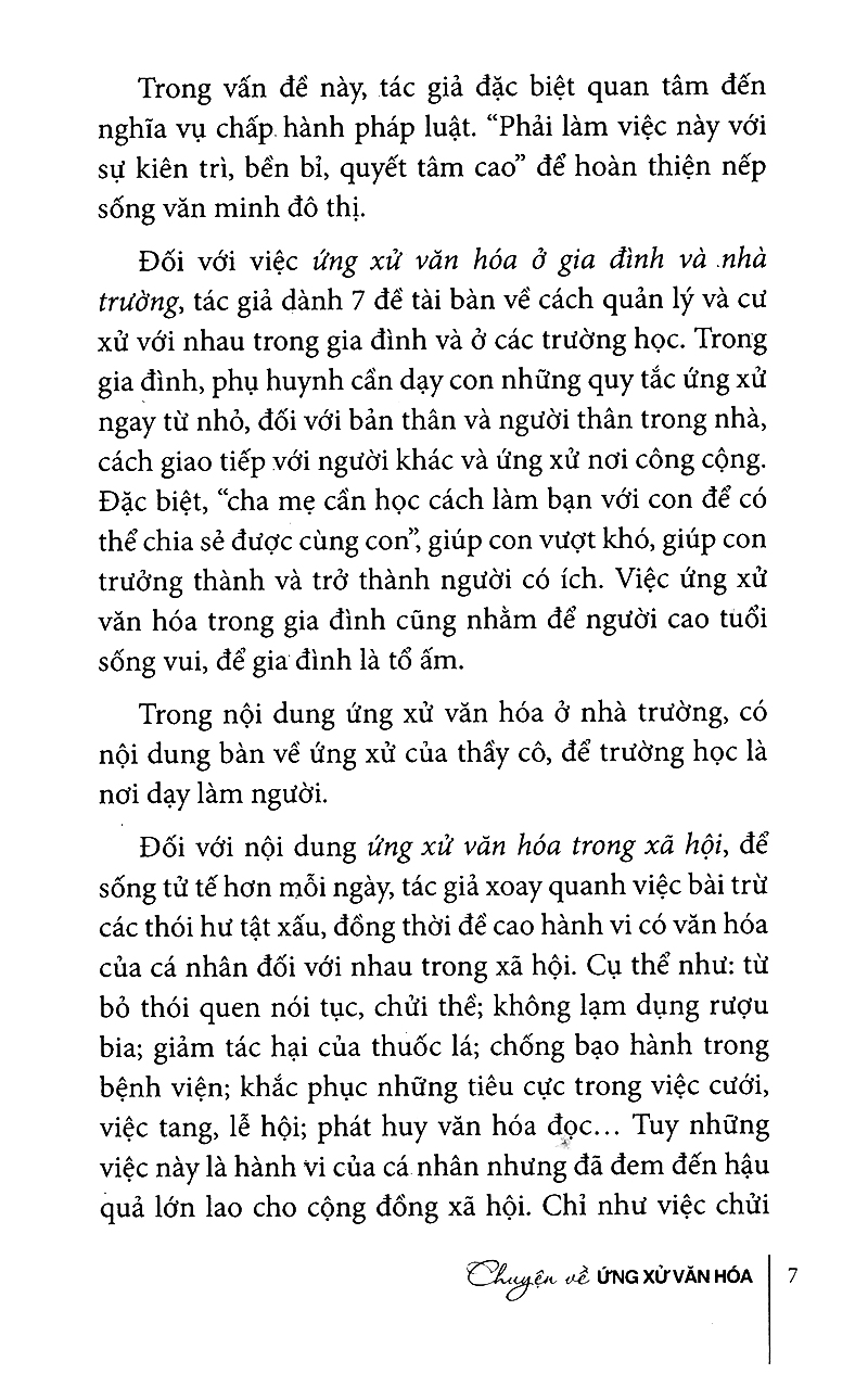 chuyện về ứng xử văn hóa