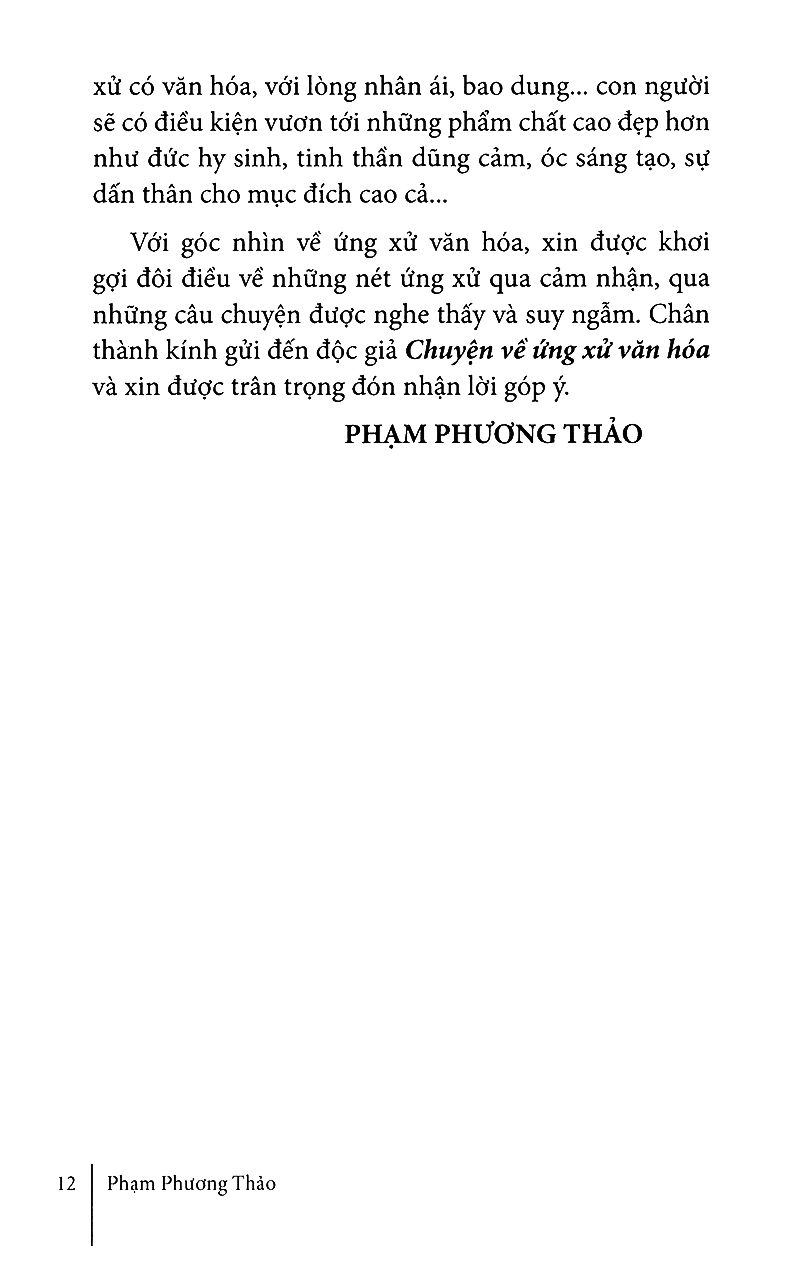 chuyện về ứng xử văn hóa