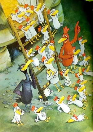 chuyện xóm gà - chiếc nồi lớn xui xẻo kỳ lạ